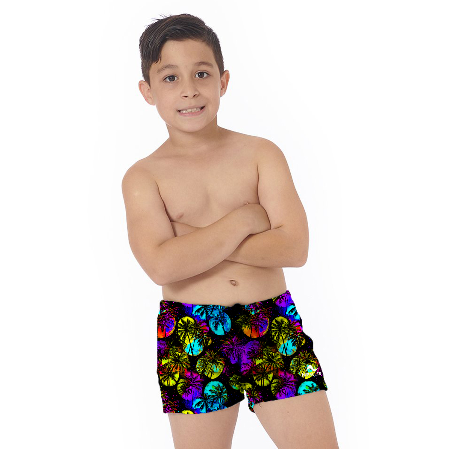 Boxer de natación para niños Heracles estampado