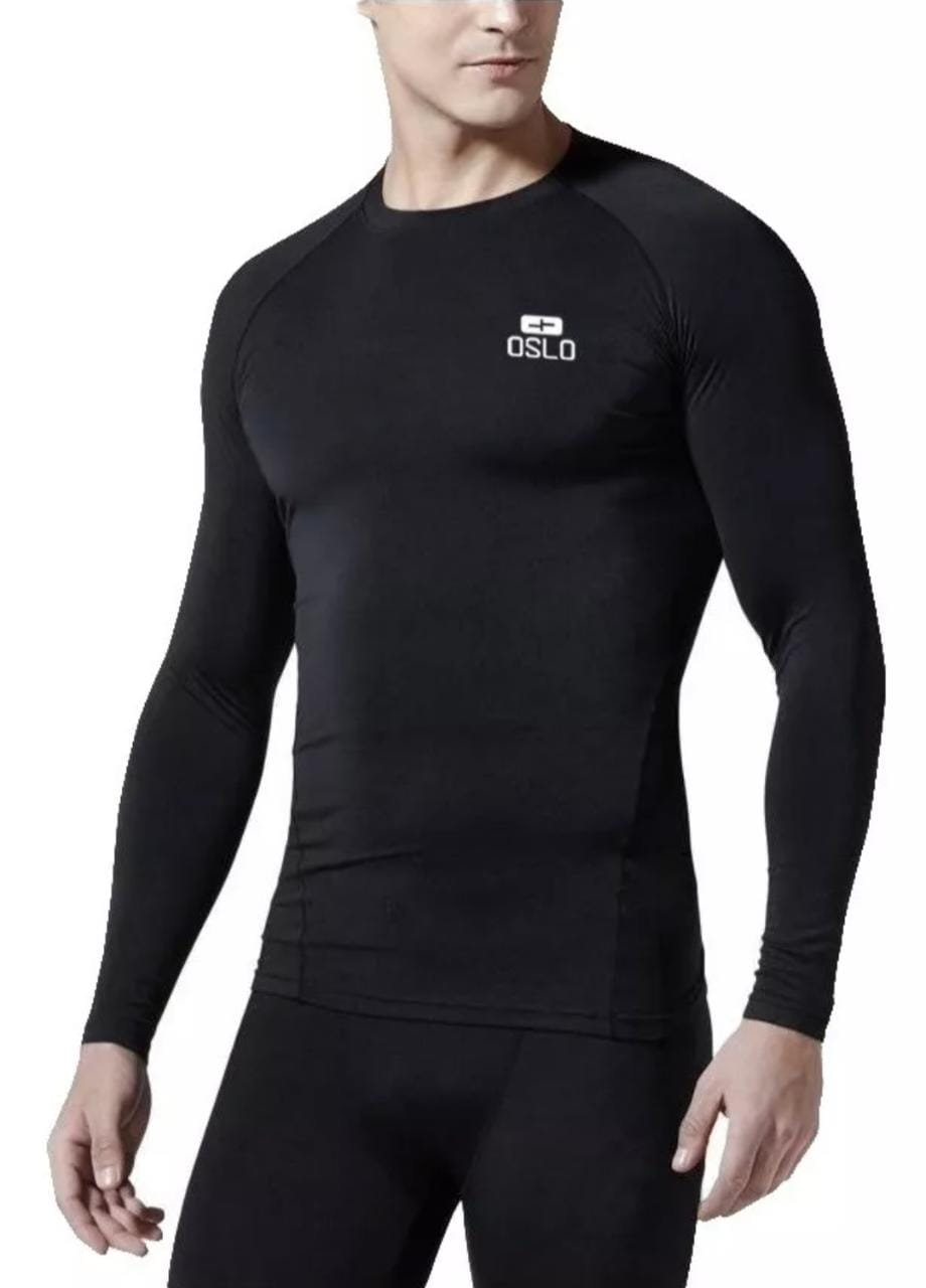 Remera Térmica Primera Piel Hombre Frisado Grueso Oslo