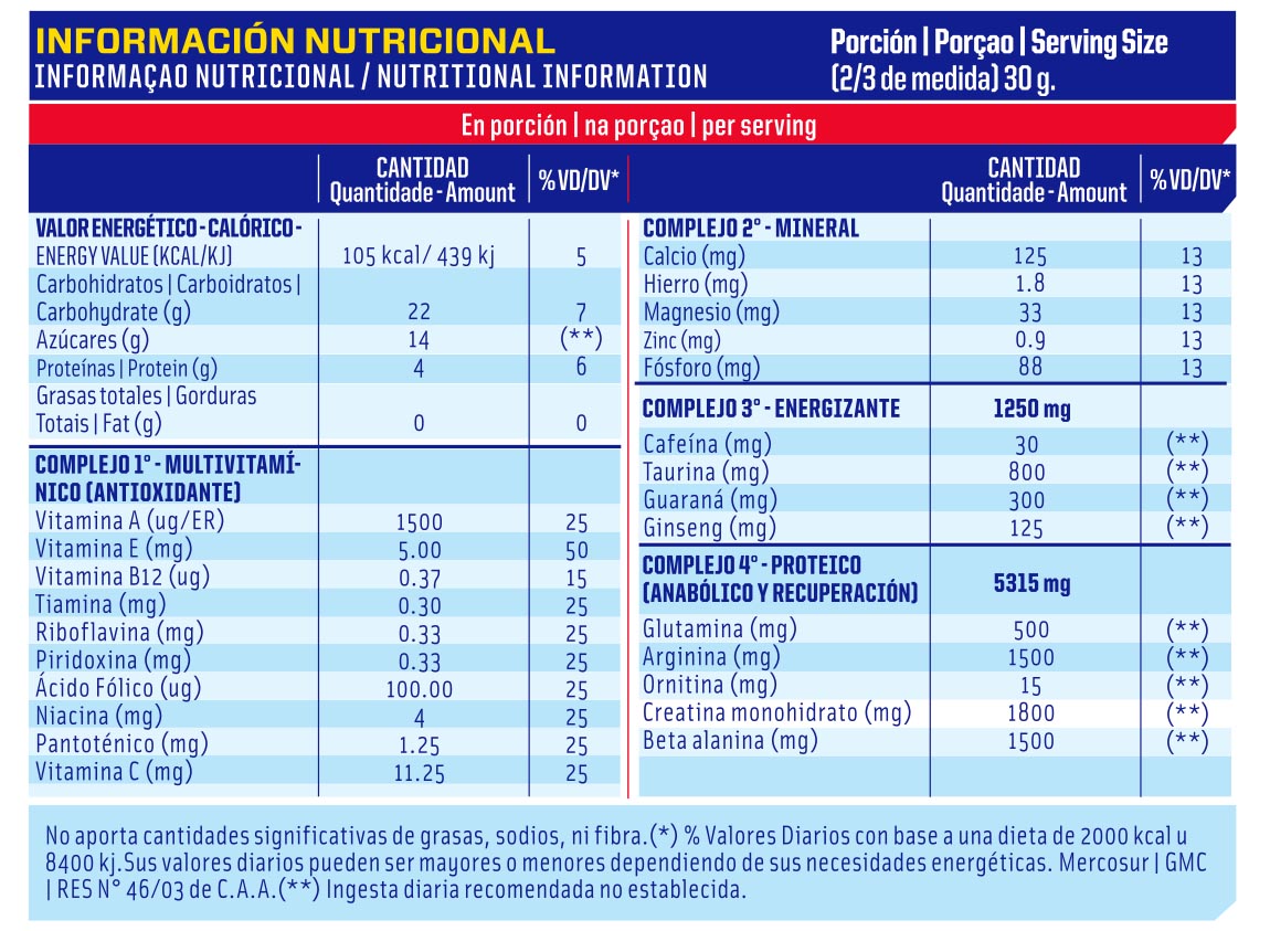 Pre Workout Mervick - Imagen 2